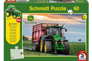 Schmidt Spiele 8370R Traktor, 60 db + SIKU Traktor model (56043, 17049-184)